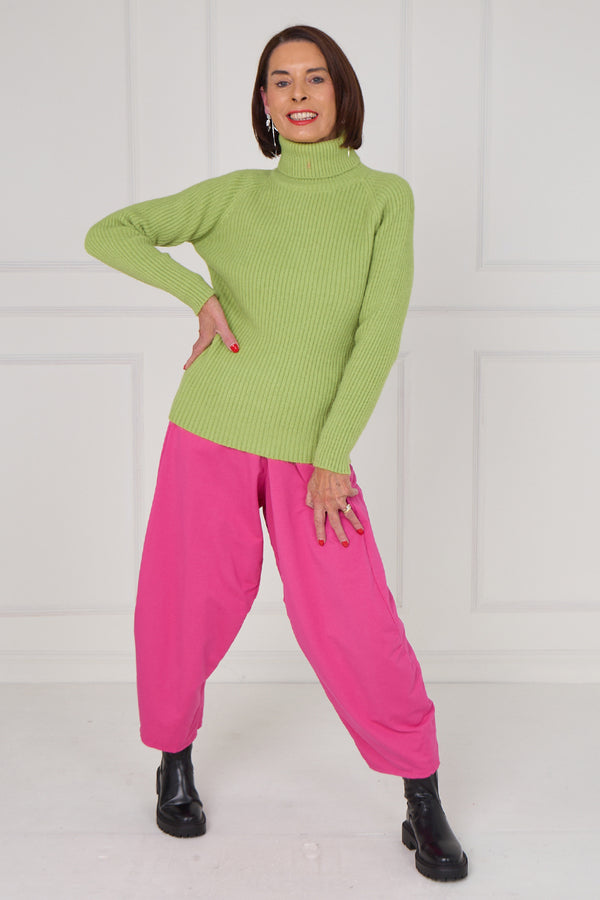 Margo polar neck in apple green