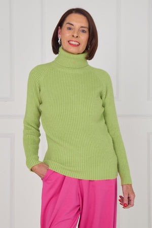 Margo polar neck in apple green