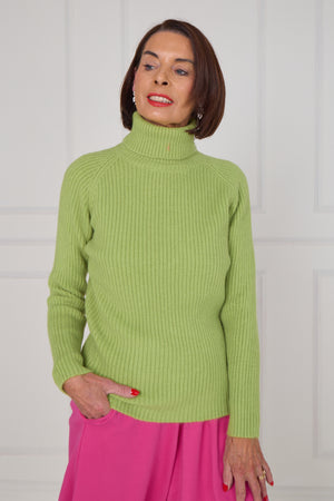 Margo polar neck in apple green