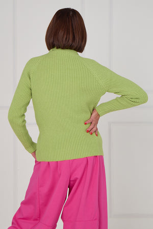 Margo polar neck in apple green