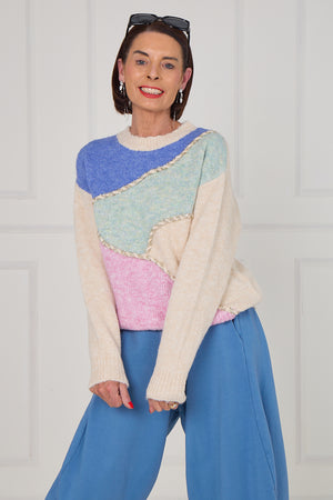 linda knitwear in multi