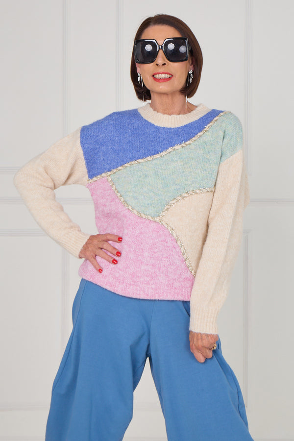 linda knitwear in multi