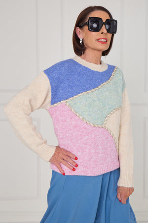 linda knitwear in multi