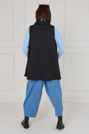 Margo waterfall tank top in black