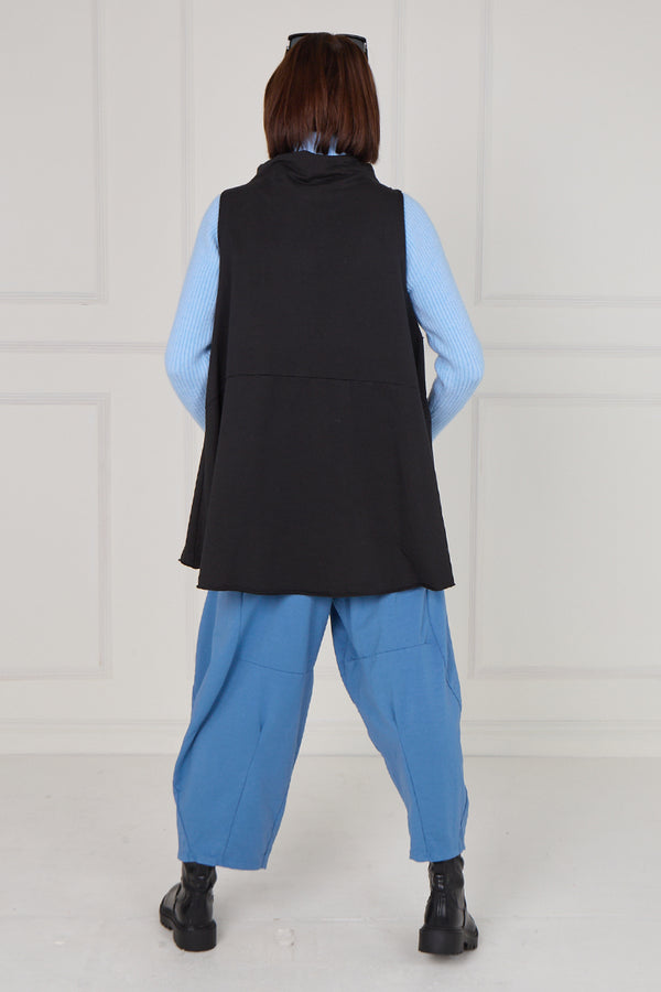 Margo waterfall tank top in black