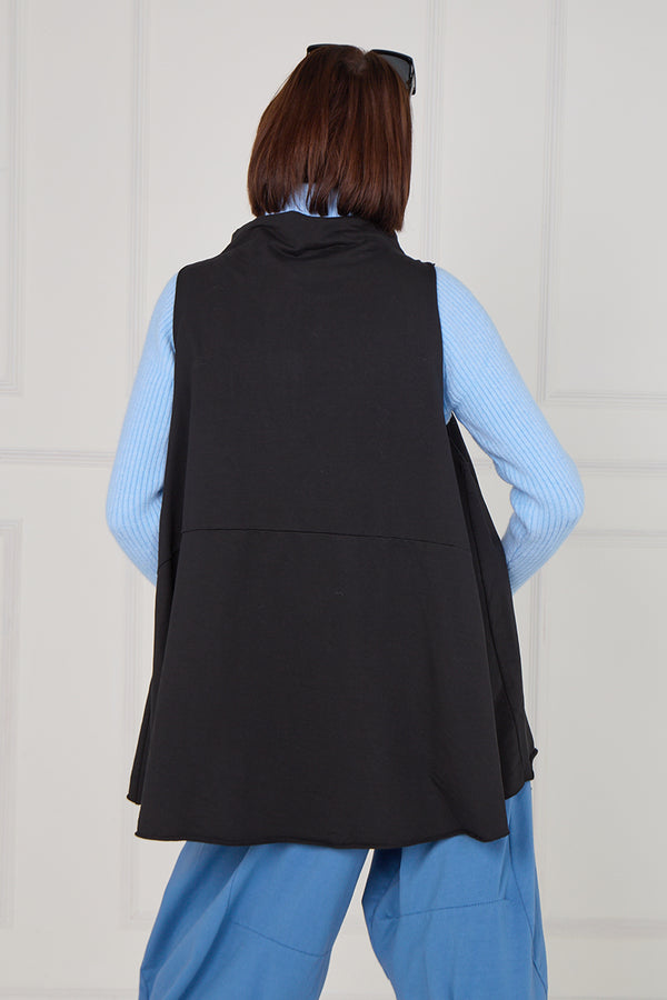 Margo waterfall tank top in black