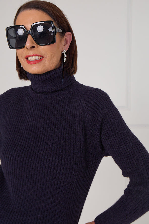 Margo polar neck in navy