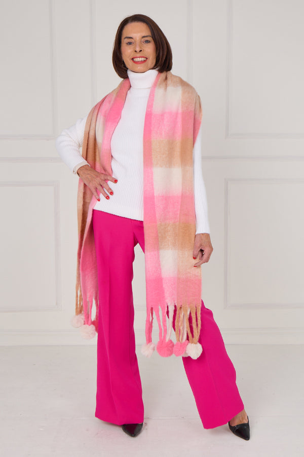 Margo scarf in soft pink