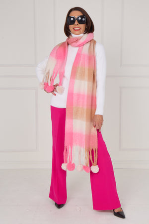 Margo scarf in soft pink