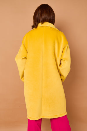 Alberto three quarter coat in Yellow Sorbet - PRE ORDER 24TH OCTOBER DISPATCH DAY