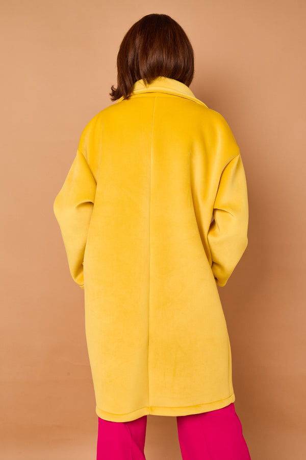 Alberto three quarter coat in Yellow Sorbet - PRE ORDER 24TH OCTOBER DISPATCH DAY