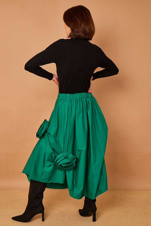 Margo waterfall skirt in teal