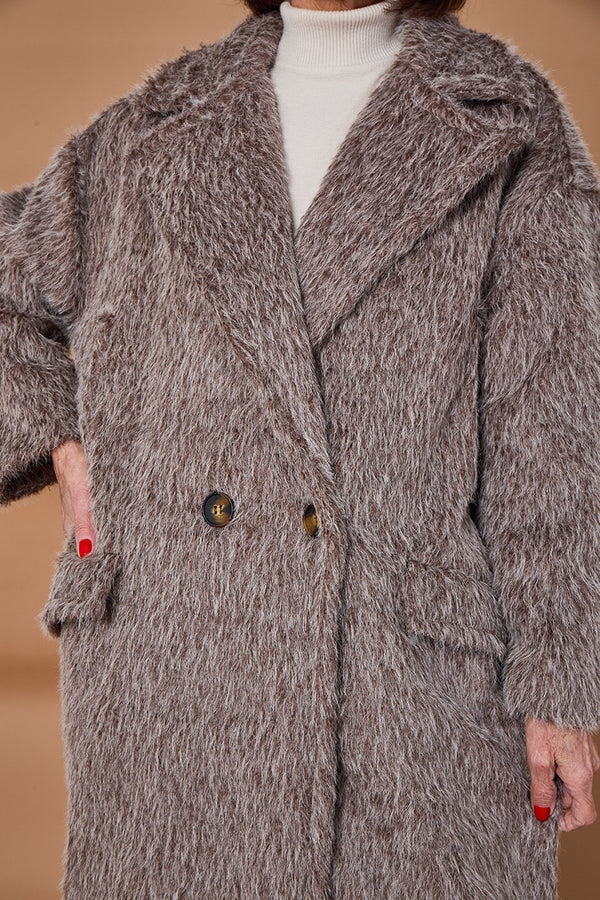 Grace three quarter coat in mocha