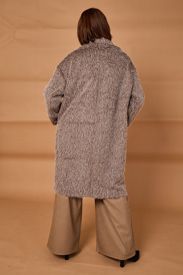 Grace three quarter coat in mocha