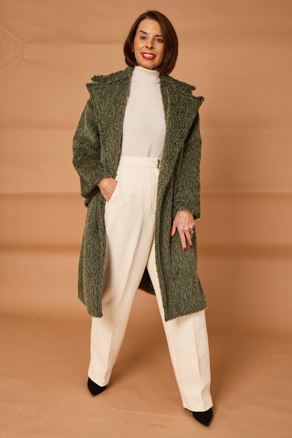 Grace three quarter coat in sage