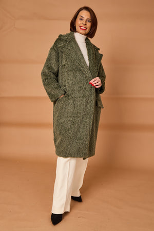 Grace three quarter coat in sage
