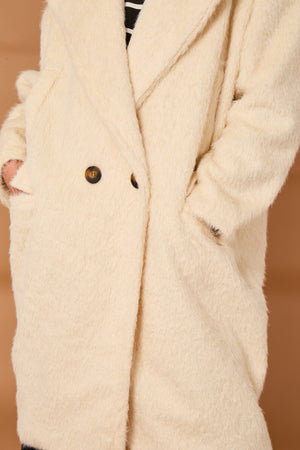 Grace three quarter coat in cream