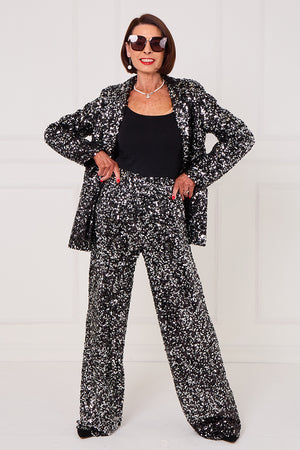 Monroe jacket in black diamante