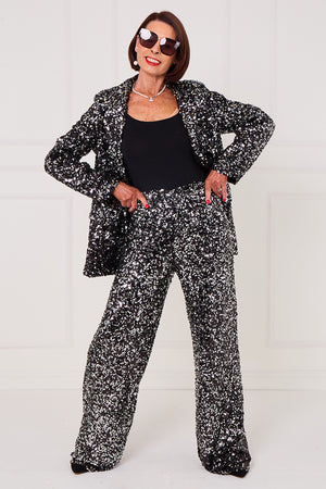 Monroe jacket in black diamante