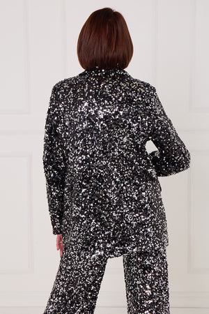 Monroe jacket in black diamante