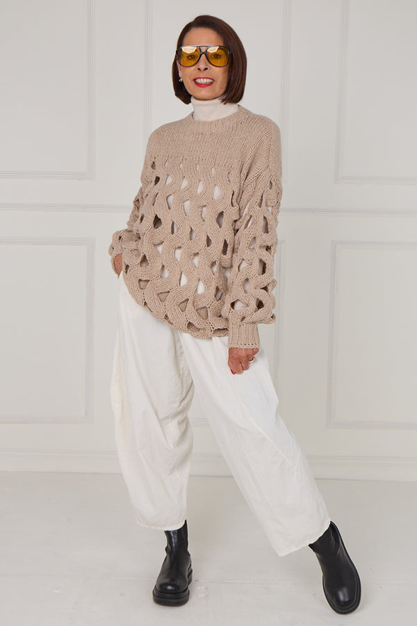 Hannah holy molly knitwear in mocha - Bond Street Store