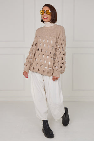 Hannah holy molly knitwear in mocha - Bond Street Store