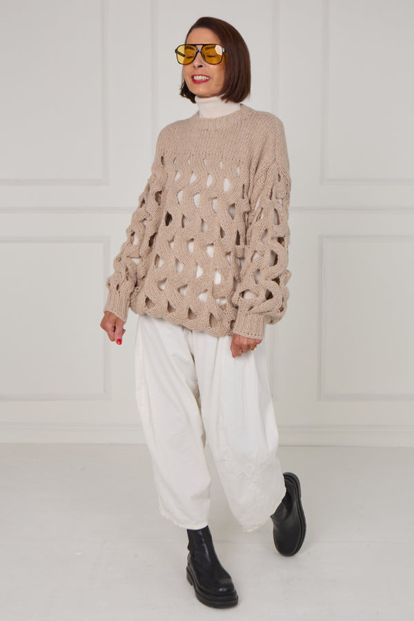Hannah holy molly knitwear in mocha - Bond Street Store