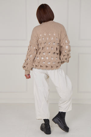 Hannah holy molly knitwear in mocha - Bond Street Store