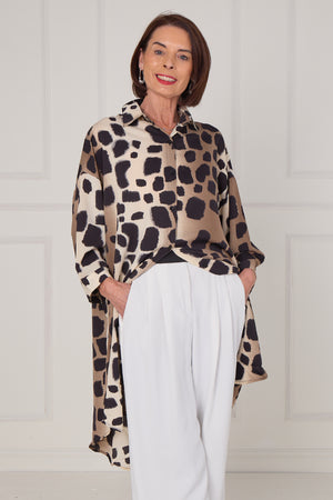 Tupelo Dress/Top in Cheetah