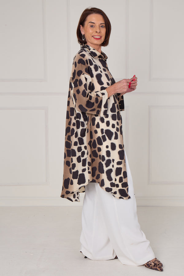 Tupelo Dress/Top in Cheetah