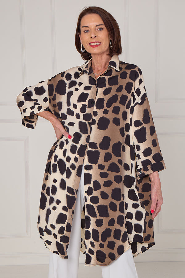 Tupelo Dress/Top in Cheetah