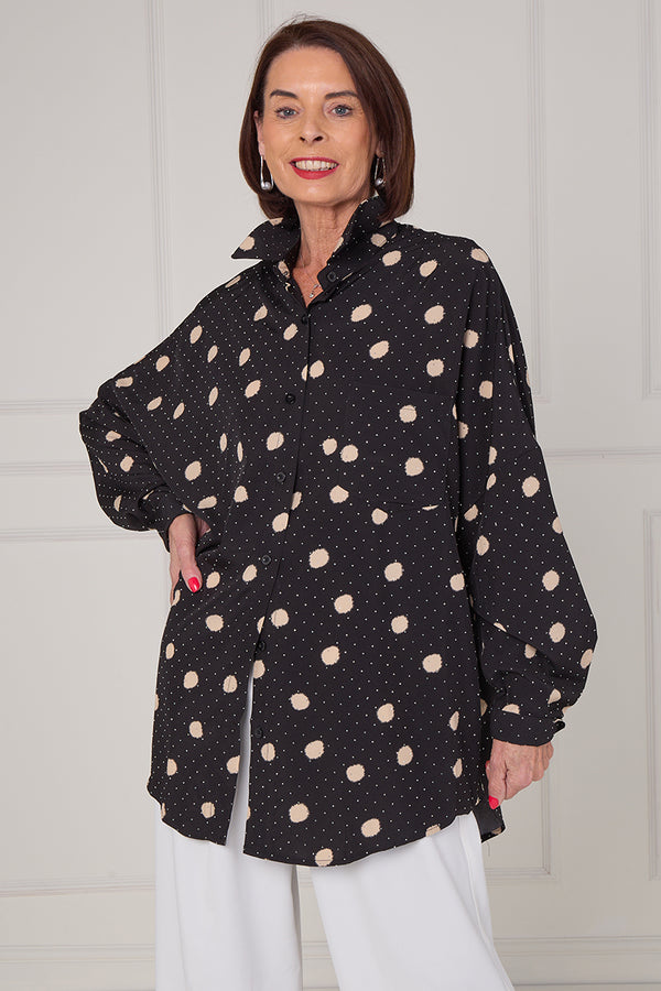 Diamante Spotty dotty shirt