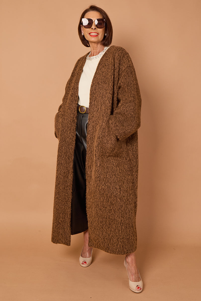 goodwin waterfall longcoat in camel