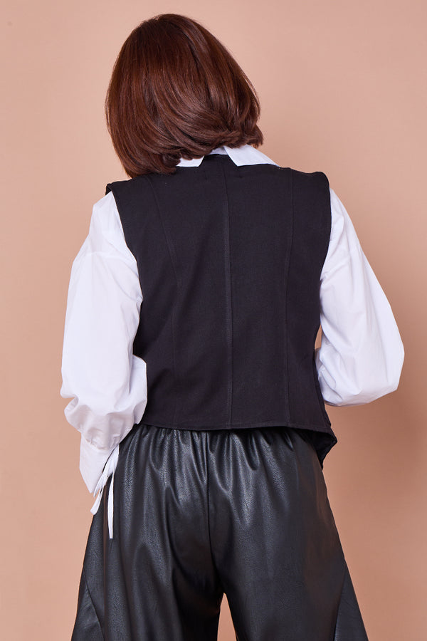 Lara waistcoat in black