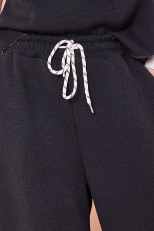 Felicity palazzo trousers in Black and camel