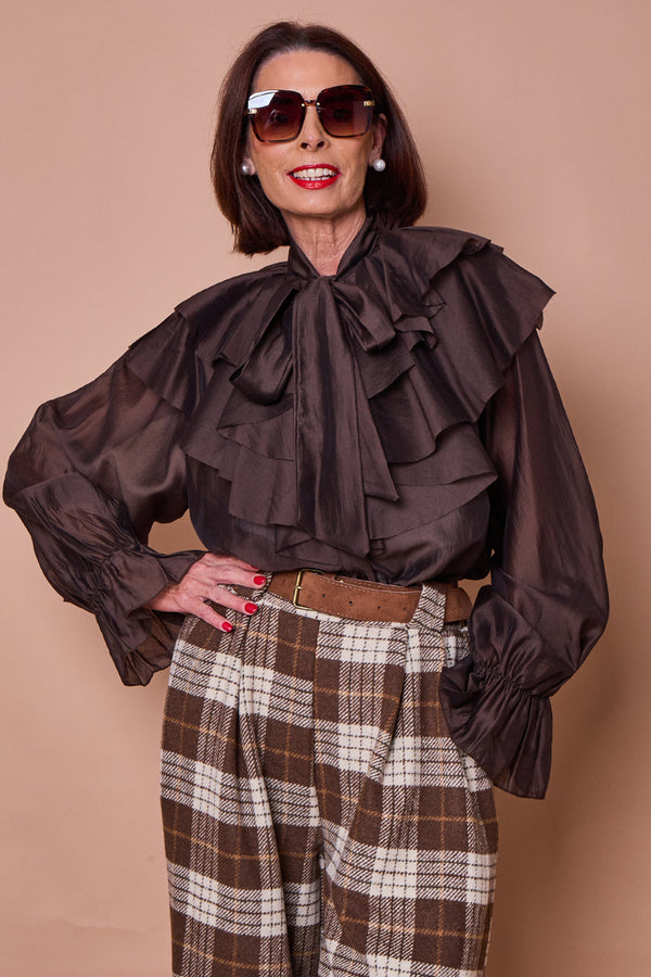 mackenzie shirt in chocolate