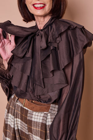 mackenzie shirt in chocolate