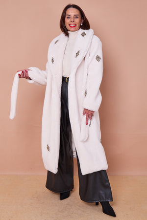Cecilia long coat in beige