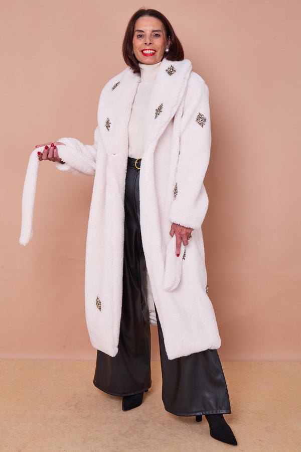 Cecilia long coat in beige