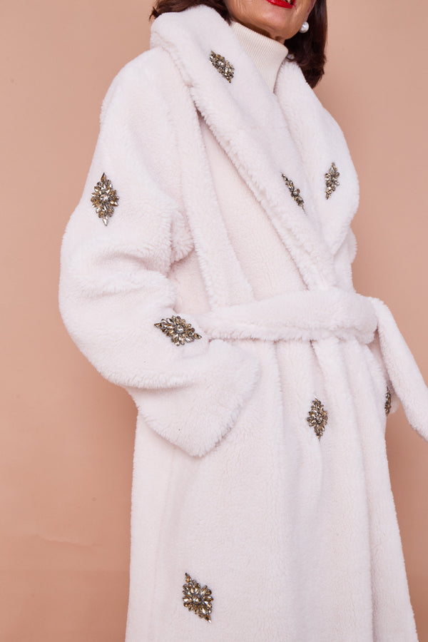 Cecilia long coat in beige