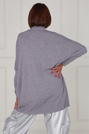 Colette embelished star knitwear in stone grey