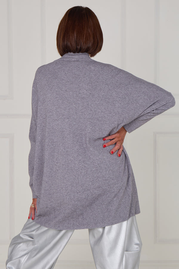 Colette embelished star knitwear in stone grey