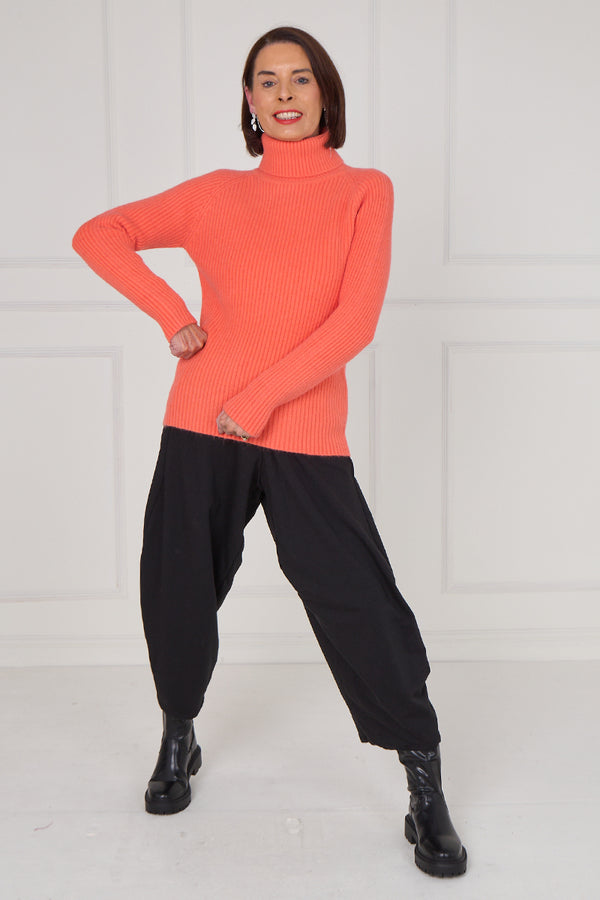 Margo polar neck in burnt orange