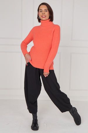 Margo polar neck in burnt orange