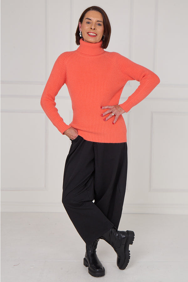 Margo polar neck in burnt orange