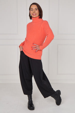 Margo polar neck in burnt orange