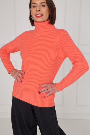 Margo polar neck in burnt orange