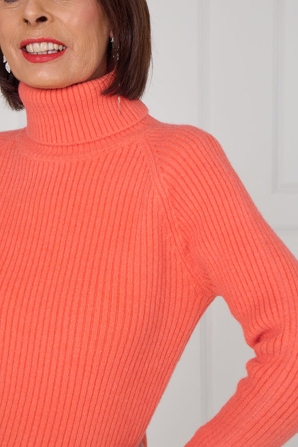 Margo polar neck in burnt orange