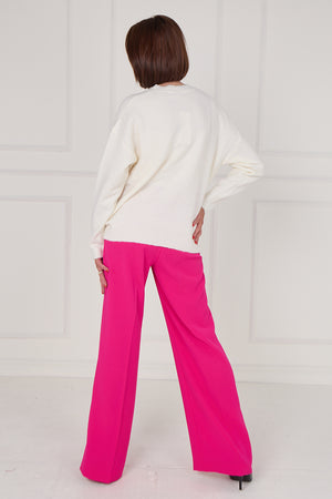 Star knitwear in cream