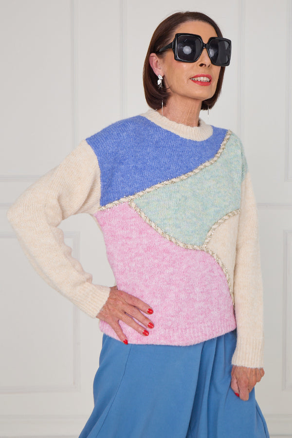 linda knitwear in multi